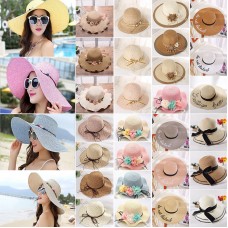 Mujer Lady UV Protection Cap Wide Brim Visor Summer Sun Foldable Outdoor Hat lot  eb-03255595